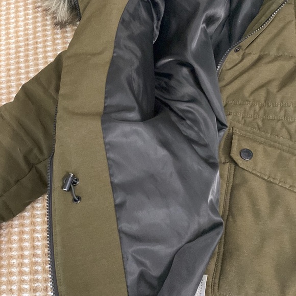 BCBG Army Green Mid Length Winter Coat - Picture 6 of 6